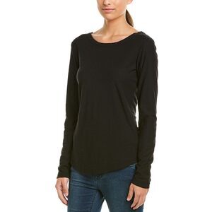 James Perse Womens  Ballet T-Shirt, Black